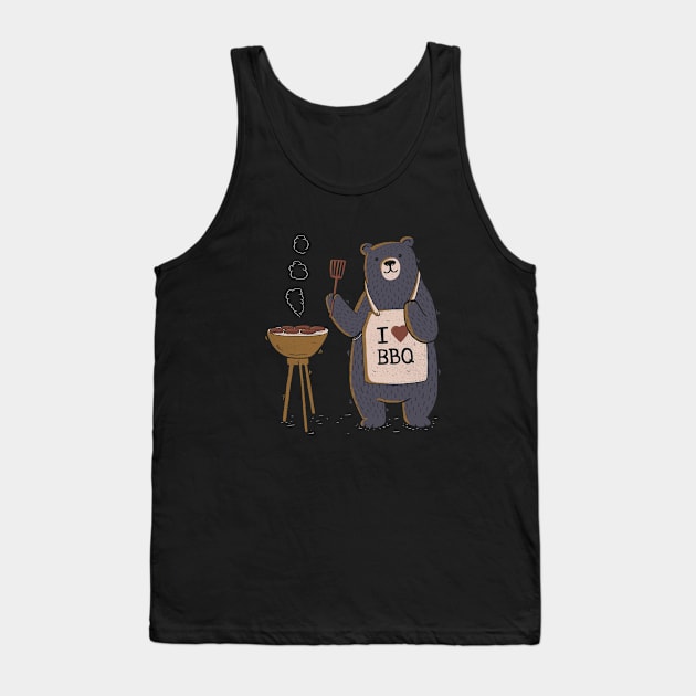 I Love BBQ Tank Top by eduely